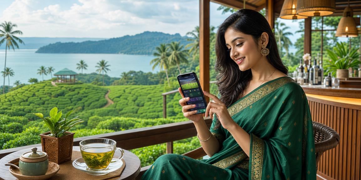 সিলেটে মোবাইলে y21 বিশ্লেষণ পেজ দেখছেন একজন ব্যবহারকারী